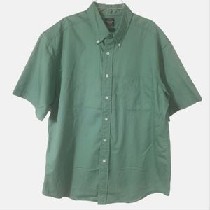 Dockers Easy Care short sleeve cotton shirt men's size large